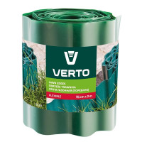 Лента газонная Verto, бордюрная, волнистая, 15смх9м, зеленый