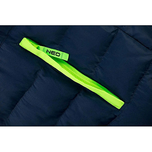 Жилет Neo Tools PREMIUM, зимняя, утепленная, 100% полиэстер, M(50), черный зеленый