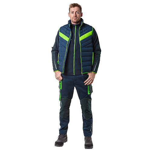 Жилет Neo Tools PREMIUM, зимняя, утепленная, 100% полиэстер, M(50), черный зеленый