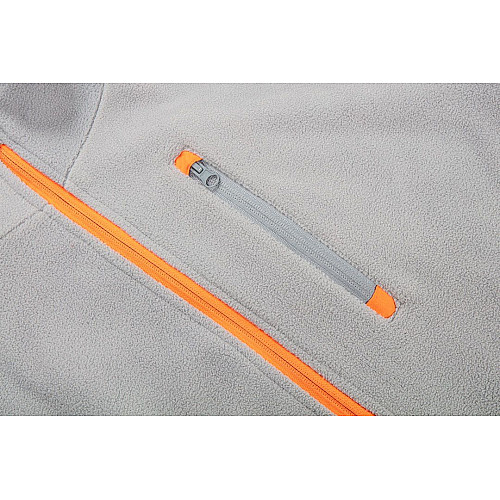 Кофта рабочая Neo Tools Outdoor, флисовая, 300г/м кв, на молнии, S(48), серый светлый
