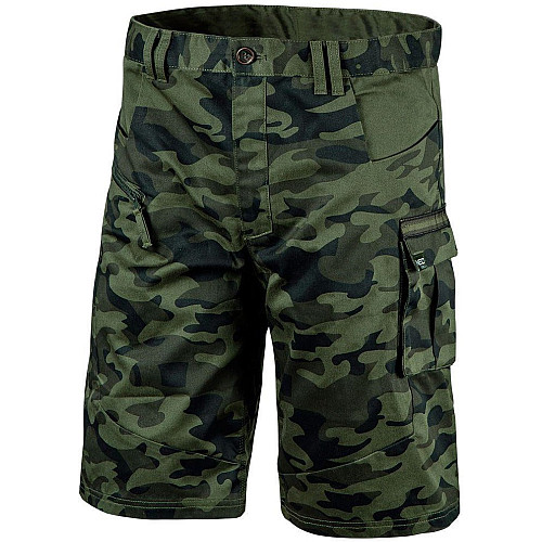 Шорти робочі Neo Tools Camo, еластичний пояс, L(52), камуфляж