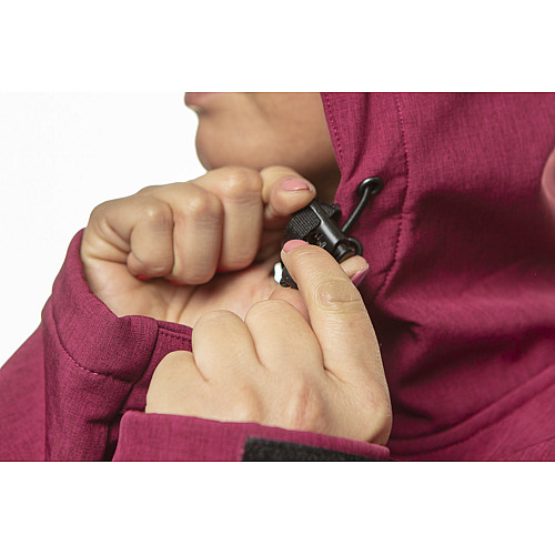 Куртка робоча Neo Tools Softshell Woman Line, підкладка фліс, капюшон, XL(42), червоний
