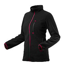 Кофта рабочая Neo Tools Woman Line, флисовая, 300г/м кв, на молнии, XL(42), черный