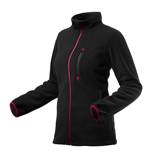 Кофта рабочая Neo Tools Woman Line, флисовая, 300г/м кв, на молнии, XL(42), черный