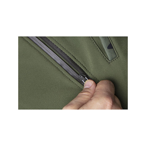 Куртка рабочая Neo Tools Camo, материал Softshell, подкладка флис, ветро и водонепроницаемая, капюшон, L(52), оливковый