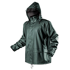 Куртка-дождевик Neo Tools, ПУ-ПВХ, подкладка полиэстер, 310г/м кв, XL(54), зеленый темный
