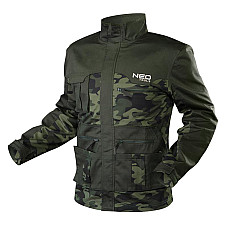 Куртка рабочая Neo Tools Camo, узор моро, S(48), камуфляж