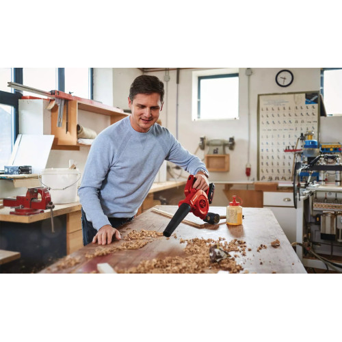Повітродув акумуляторний Einhell TE-CB 18/180 Li - Solo 18В 180км/год 11500-15500об/хв 0.9кг без АКБ та ЗП
