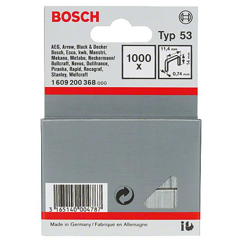 Скоби Bosch Professional тип 53, 14мм, 1000шт