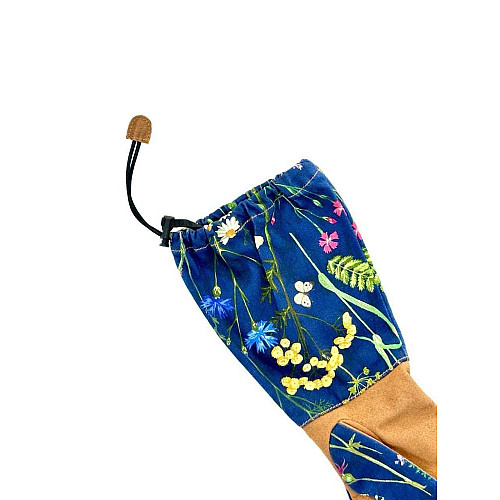 Перчатки садовые FLORAL HC с длинным манжетом, хлопок, кожа и полиэстер, размер S/8