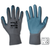 Перчатки защитные NITROX GRAY нитрил, размер 8, RWNGY8