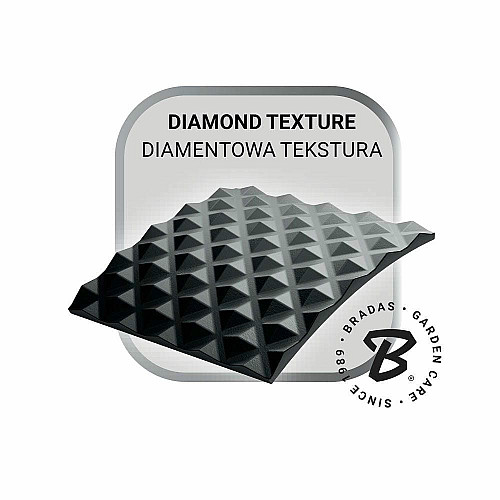 Нитриловые защитные перчатки, DIAMOND, размер L, 8-9, черный, RWJNDBC9