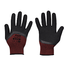 Рукавички захисні FLASH GRIP RED FULL латекс, розмір 9, RWFGRDF9