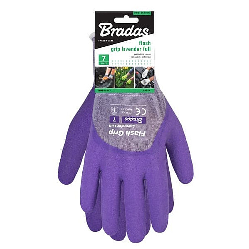 Перчатки защитные FLASH GRIP LAVENDER FULL, размер 7, RWFGLRF7