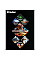 Нитриловые защитные перчатки, DIAMOND, размер XL, 9-10, черный, RWJNDBC10