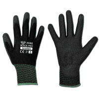 Рукавички захисні PURE BLACK PRO поліуретан, розмір 8, RWPBCP8
