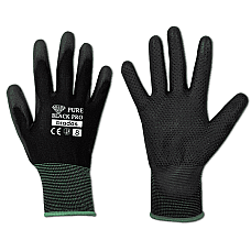 Рукавички захисні PURE BLACK PRO поліуретан, розмір 9, RWPBCP9