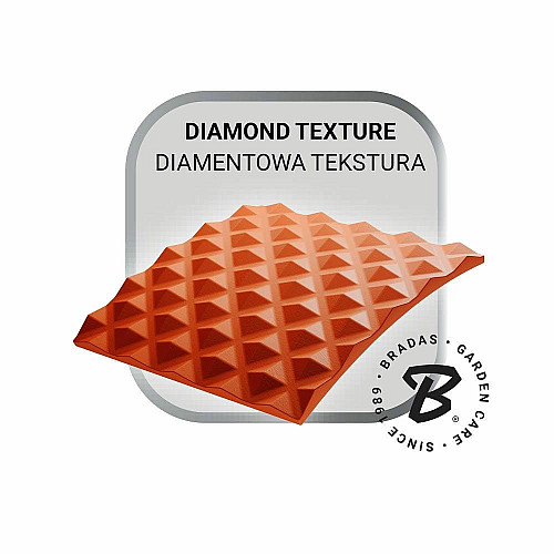 Нитриловые защитные перчатки, DIAMOND, размер L, 8-9, оранжевые, RWJNDOR9