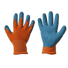 Рукавички захисні ORANGE латекс, розмір 4, RWDOR4