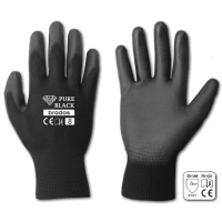 Перчатки защитные PURE BLACK полиуретан, размер 11, RWPBC11