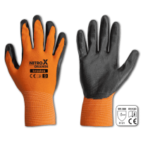 Перчатки защитные NITROX ORANGE нитрил, размер 8, RWNO8