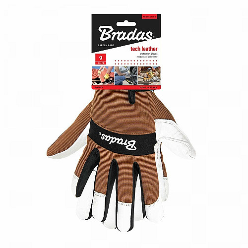 Перчатки защитные Tech Leather, кожаные, блистер, размер 9, RWTL9