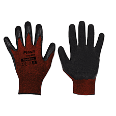 Рукавички захисні FLASH GRIP RED латекс, розмір 10, RWFGRD10