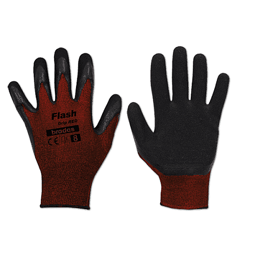 Перчатки защитные FLASH GRIP RED латекс, размер 10, RWFGRD10