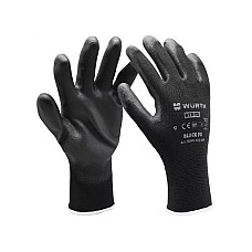 Рукавиці WURTH Black PU з покриттям поліуретан L (9) 0899402409