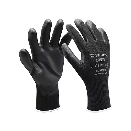 Рукавиці WURTH Black PU з покриттям поліуретан L (9) 0899402409