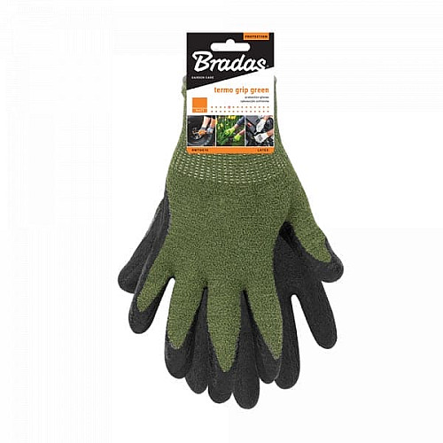 Перчатки защитные латексные, TERMO GRIP GREEN, размер 10, RWTGG10