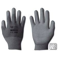 Рукавички захисні PURE GRAY поліуретан, розмір 10, RWPGY10