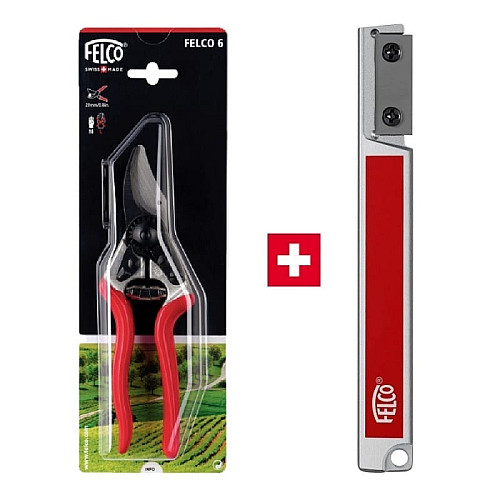 Акційний набір Садовий секатор FELCO 6 + Точилка FELCO 906 (Фелко 6+906)
