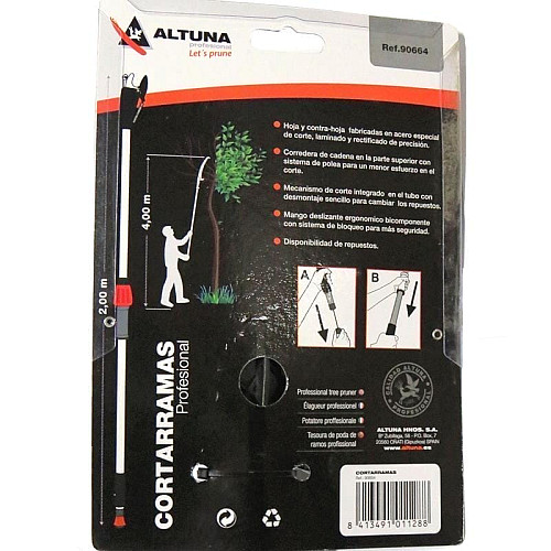 Секатор Altuna 90664.A обводной на штанге 2 м