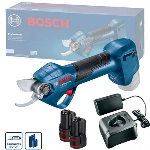 Секатор аккумуляторный Бош / Bosch Professional Pro Pruner (06019K1021) + 2АКБ и ЗУ комплект