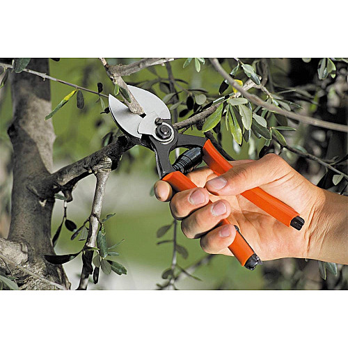 Секатор Stocker 380 итальянский с двойным режущим лезвием кованый 21 см (Штокер 380)