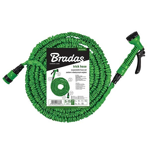 Растягивающийся шланг (комплект) TRICK HOSE 15-45м – зеленый, пакет, WTH1545GR-T-L