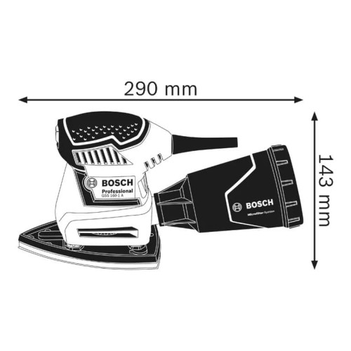 Шліфмашина ексцентрикова Bosch GSS 160 Multi 180Вт 24000об·хв 1.2кг