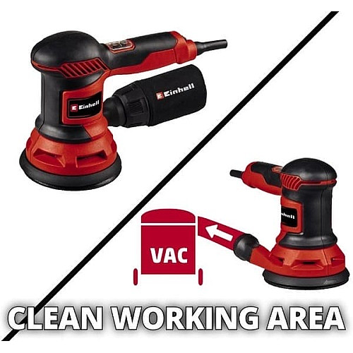 Шлифмашина эксцентриковая Einhell TC-RS 425 E 425Вт 125 мм 12000-26000кол·мин 1.7кг