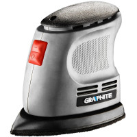 Шлифмашина вибрационная GRAPHITE Delta 105Вт платформа 140х140х97 24000кол·мин 0.87кг