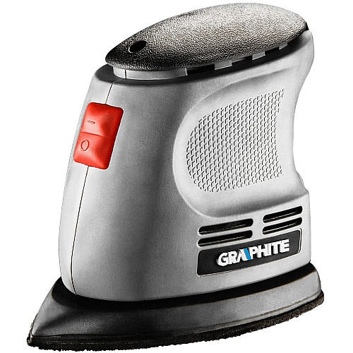 Шлифмашина вибрационная GRAPHITE Delta 105Вт платформа 140х140х97 24000кол·мин 0.87кг