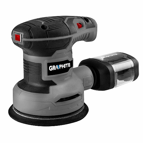 Шлифмашина эксцентриковая GRAPHITE 300Вт 125мм 7000-13000об/мин орбита 1мм 1.21кг