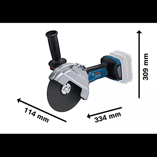 Шлифмашина угловая аккумуляторная Bosch GWS 182P 125 мм 18В 2800-9000об/мин без АКБ и ЗУ 1,7кг