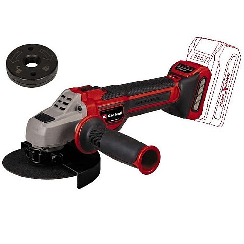 Шлифмашина угловая аккумуляторная Einhell TP-AG 18/125 CE QLI - Solo PXC 125мм 18В 3000-10500об/мин постоянные обороты 1.7кг без АКБ и ЗП