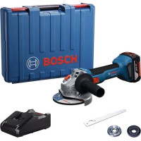 Шлифмашина угловая аккумуляторная Bosch GWS 18V-8 125мм 18В 1x4А·час 0-11000об·мин 1.6кг кейс ЗП GAL 18V-40