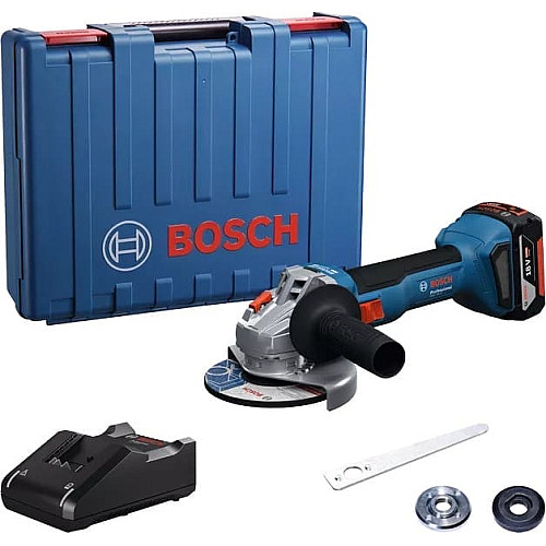 Шлифмашина угловая аккумуляторная Bosch GWS 18V-8 125мм 18В 1x4А·час 0-11000об·мин 1.6кг кейс ЗП GAL 18V-40