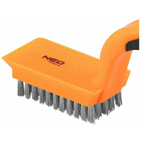Щетка проволочная Neo Tools прямая, 5х11 рядов, прямая проволока 0.3мм, 1800мм, двухкомпонентная рукоятка