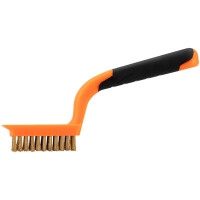 Щітка дротяна Neo Tools пряма, 5х11 рядів, прямий дріт 0.3мм, 180мм,  двокомпонентне руків'я