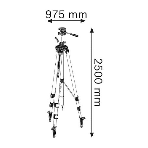 Штатив Bosch BT250 для оптических нивелиров, 1/4