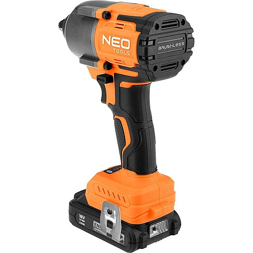 Гайковерт ударный Neo Tools Energy+ 18В бесщеточный 2400об·мин 850Нм 1/2